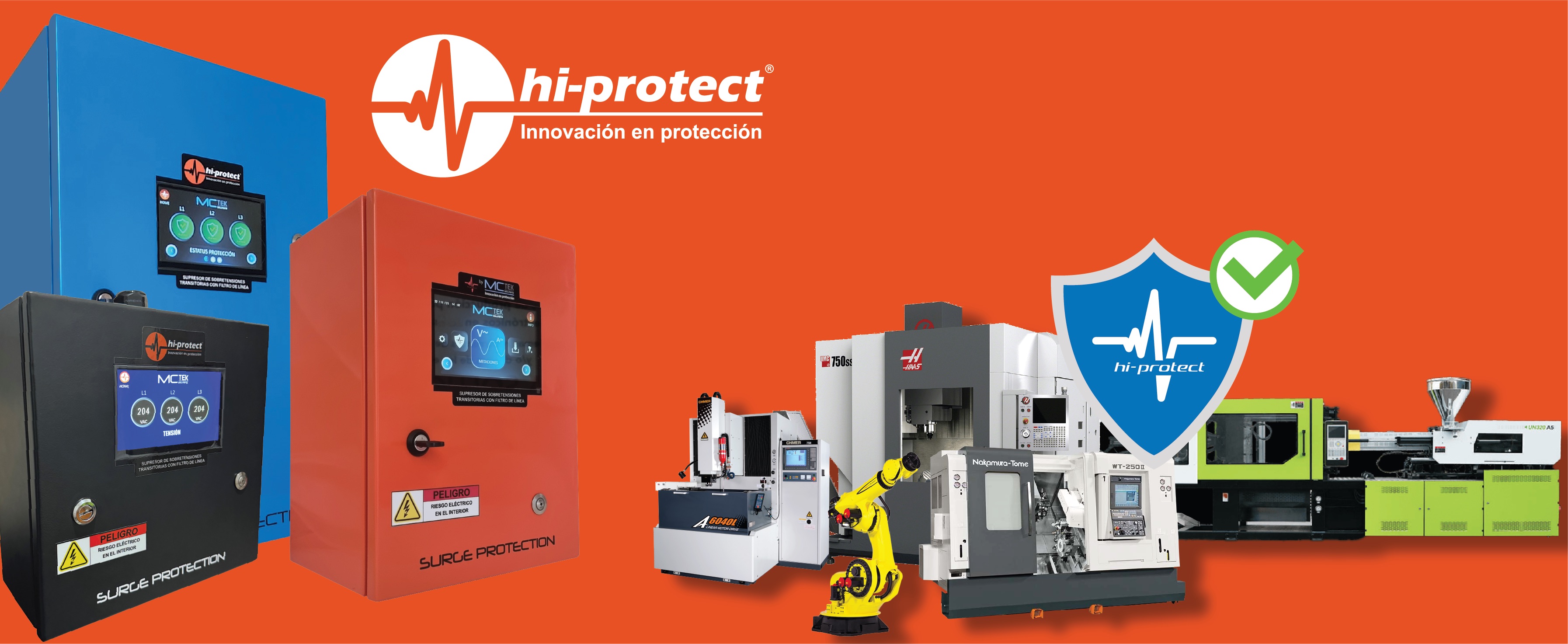 Equipos protectores de sobretensiones en otros equipos como las máquinas CNC